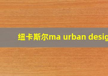 纽卡斯尔ma urban design